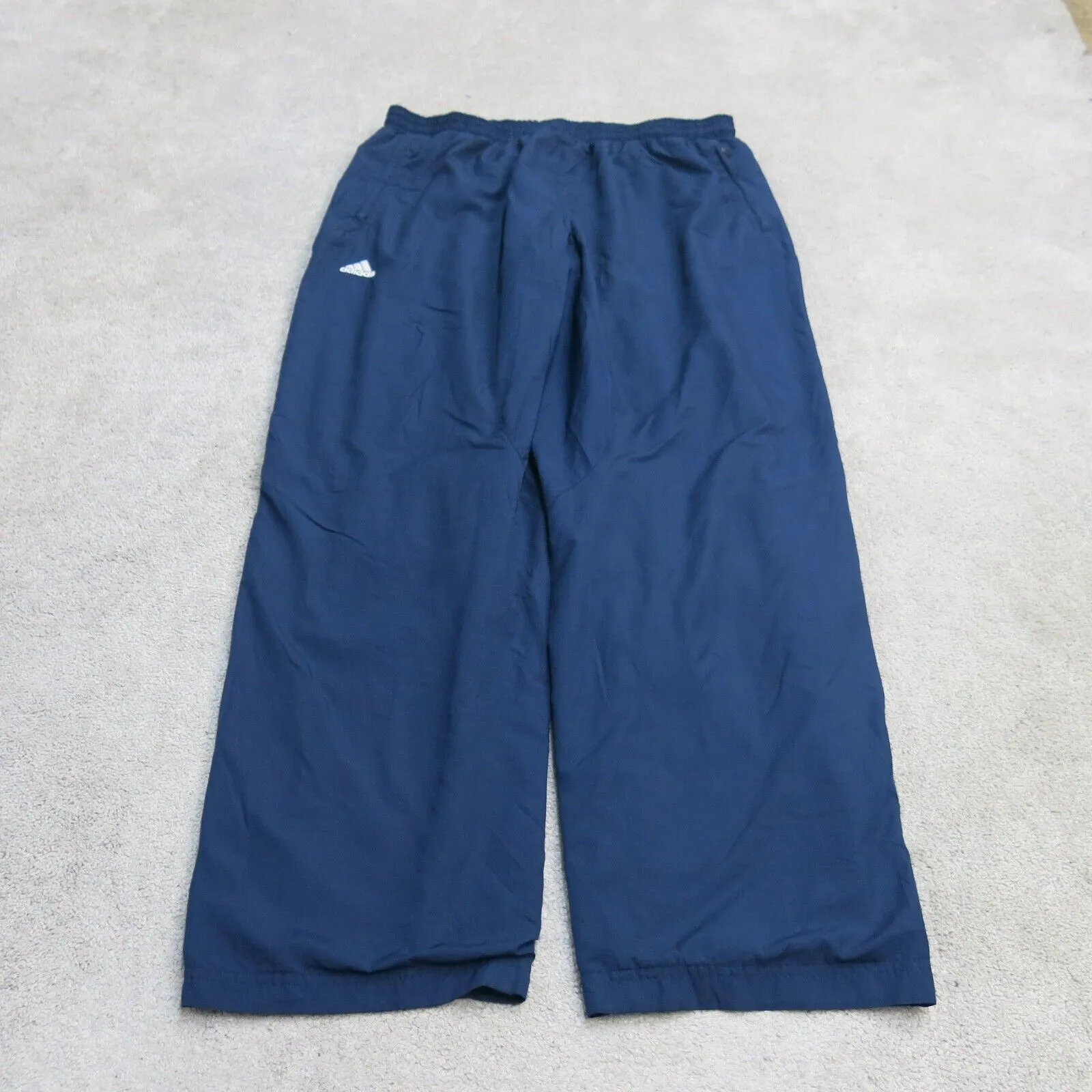 Adidas Golf Mens Activewear Sweatpant High Rise Elastic Waist Logo Blue Size 2XL