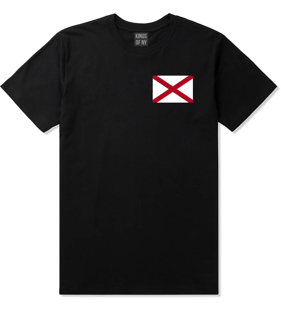 Alabama State Flag AL Chest Mens T-Shirt