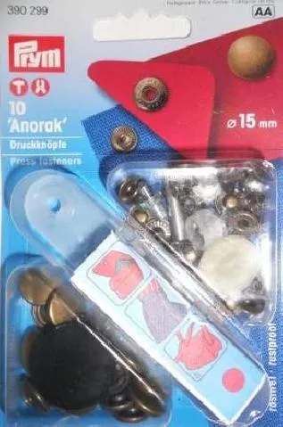 AP - Prym Anorak Poppers / Press Fasteners Kit