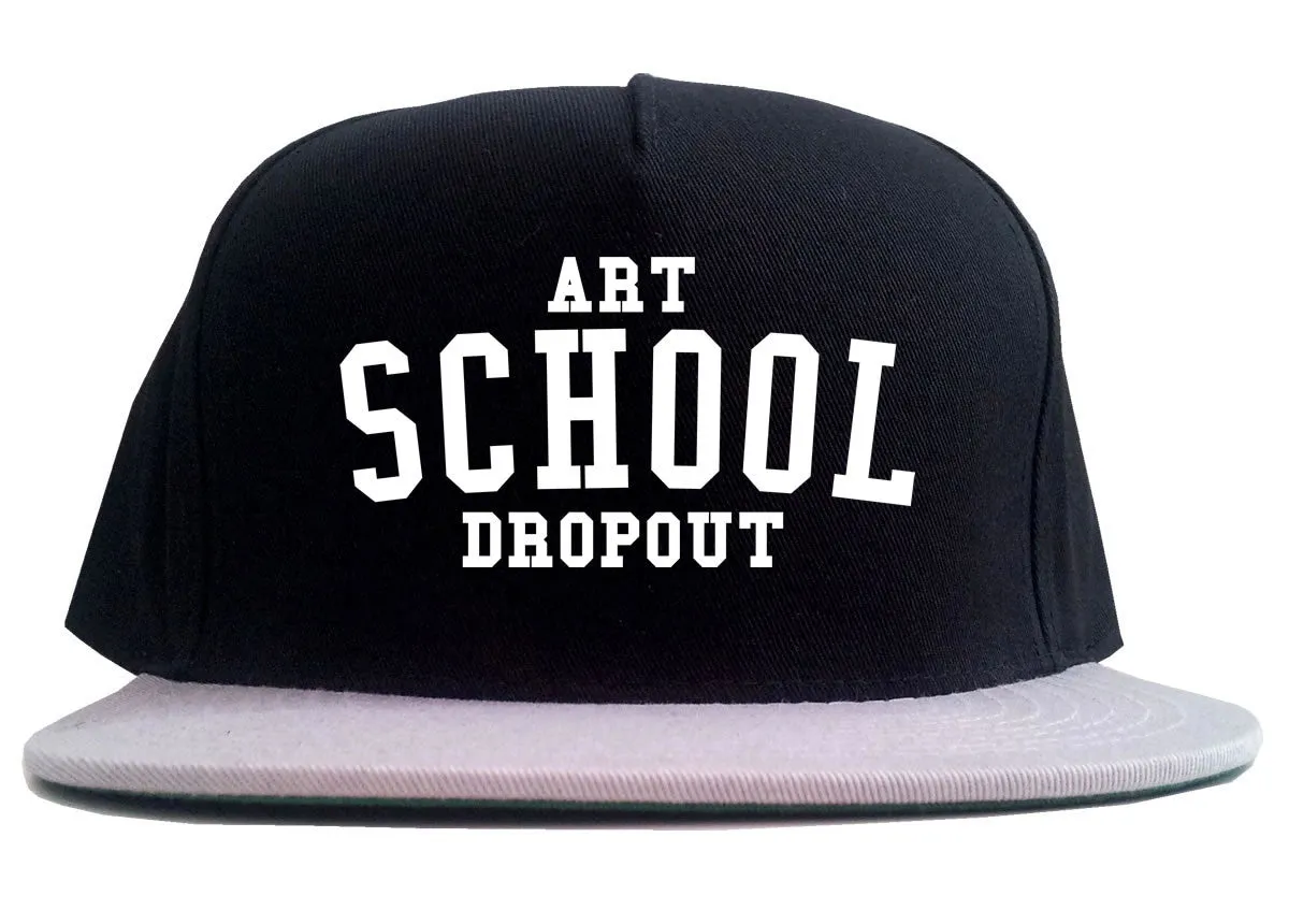 Art School Dropout College Fashion High 2 Tone Snapback Hat