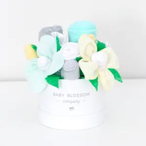 Baby Blossom Company Neutral Hatbox Bouquet - Petite