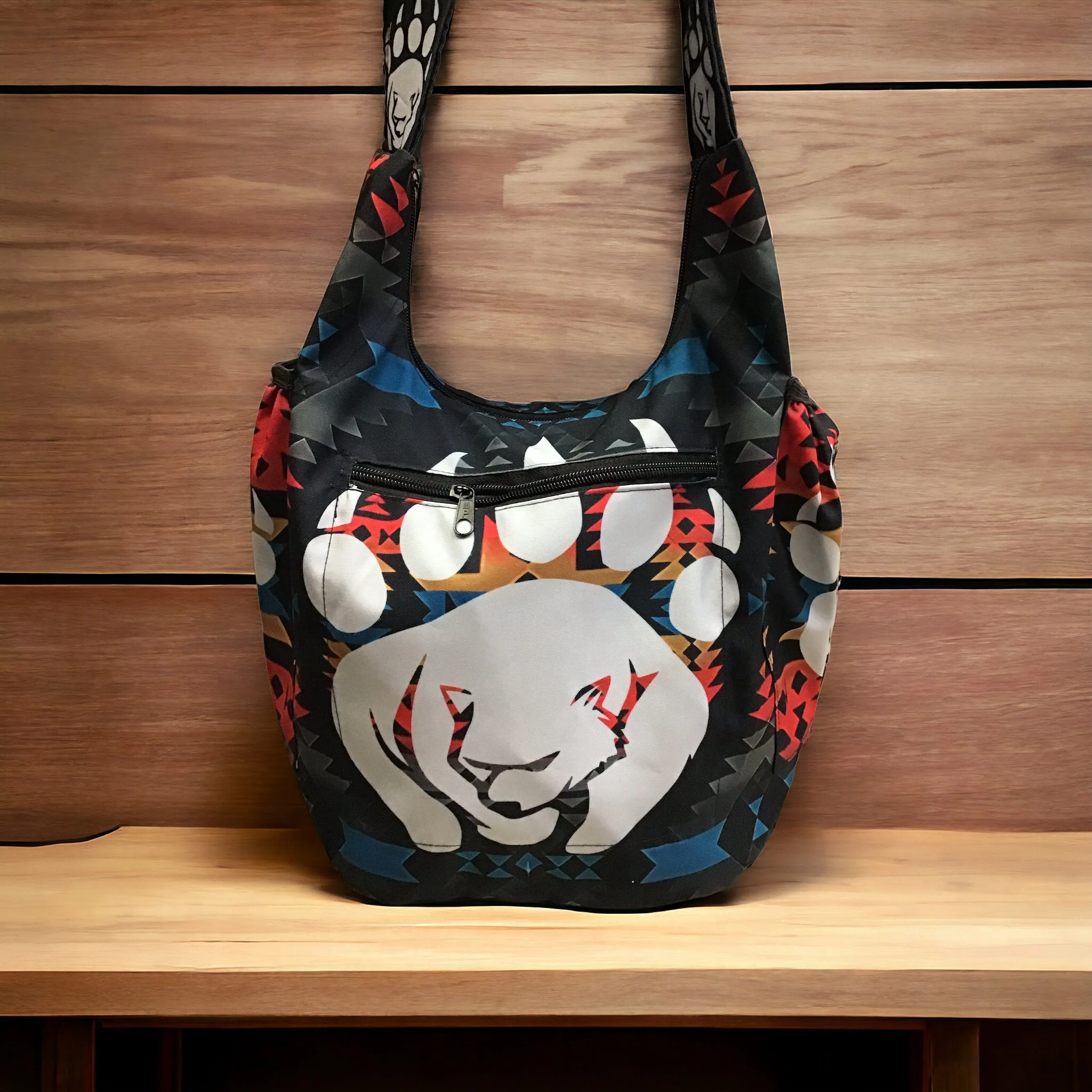 Black Bear Paw Crossbody Bag