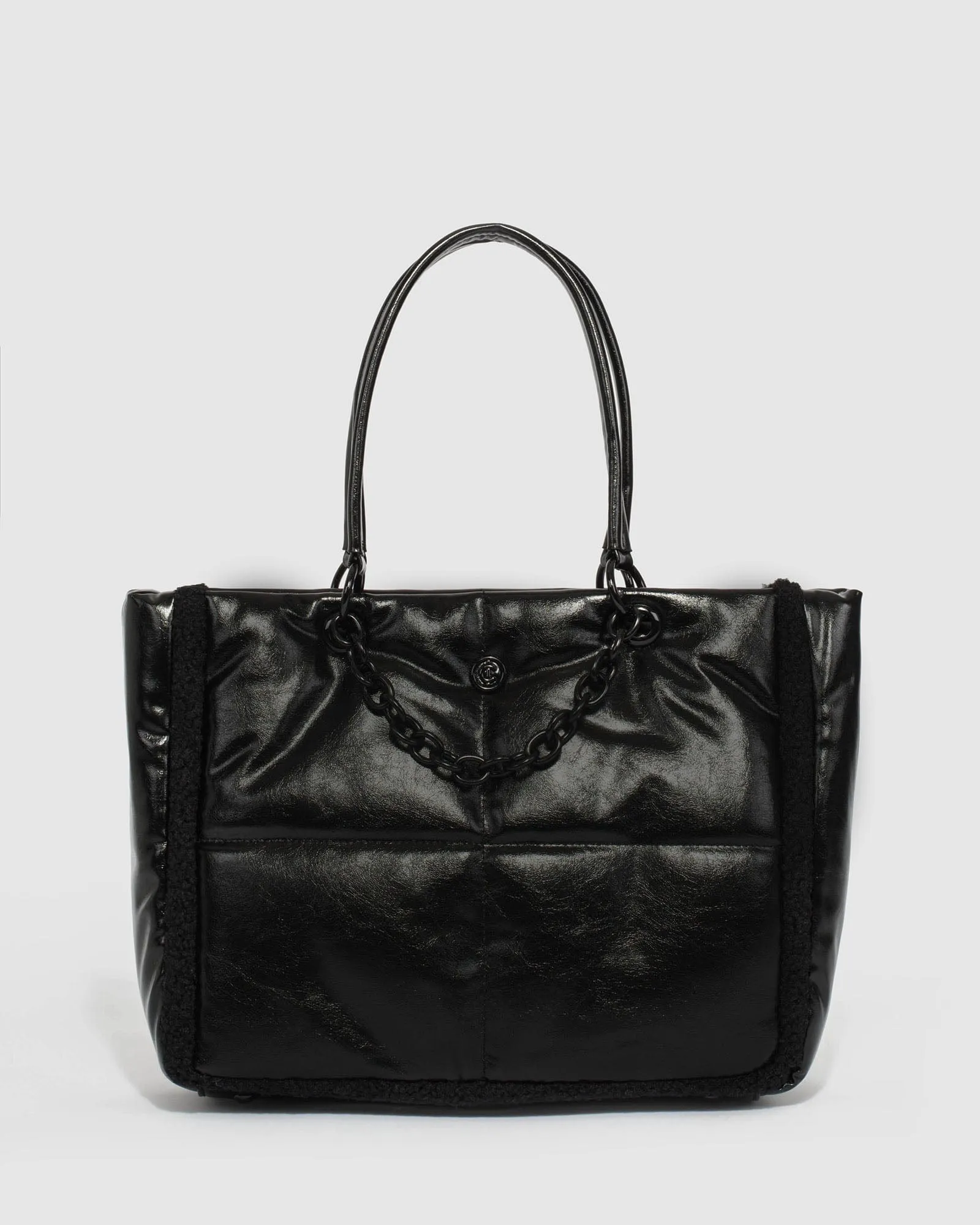 Black Rachel Chain Tote Bag