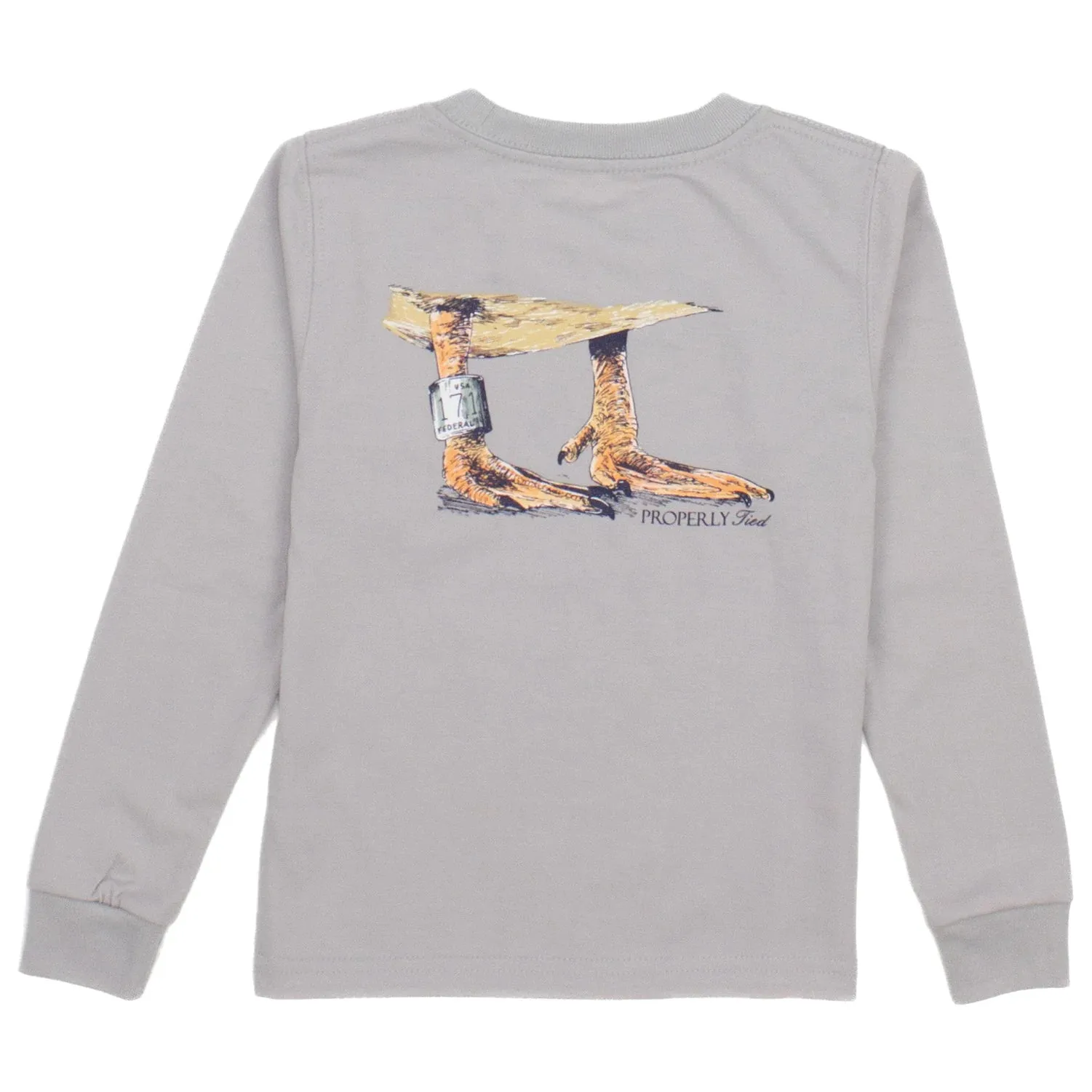 Boys Duck Band LS Ice Grey