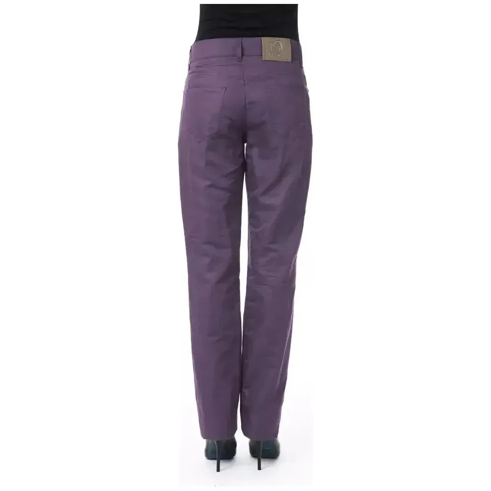 BYBLOS Purple Cotton Women Pants