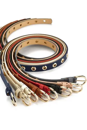 CASUAL ROUND BUCKLE FASHION BELT