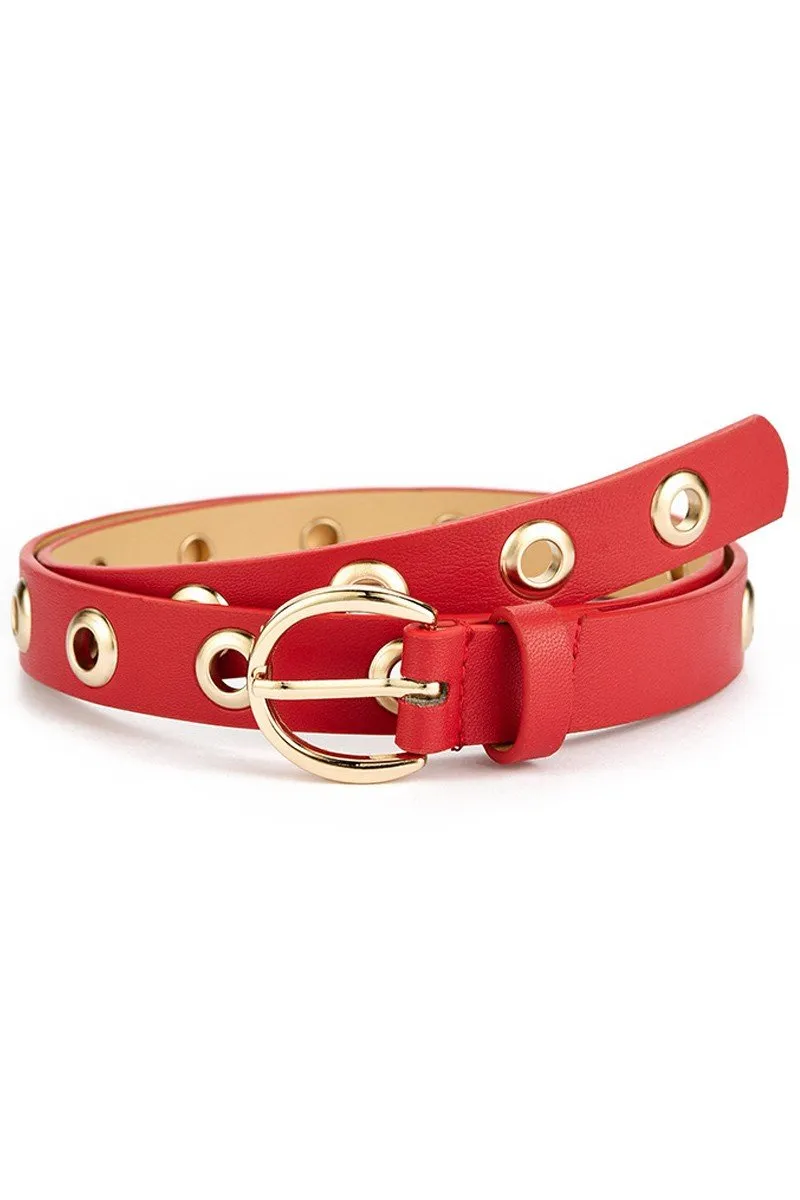 CASUAL ROUND BUCKLE FASHION BELT