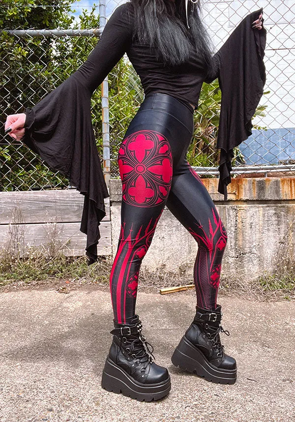 Cathedral [Red] | LEGGINGS