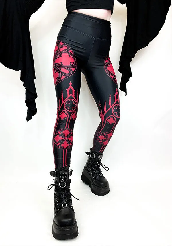 Cathedral [Red] | LEGGINGS