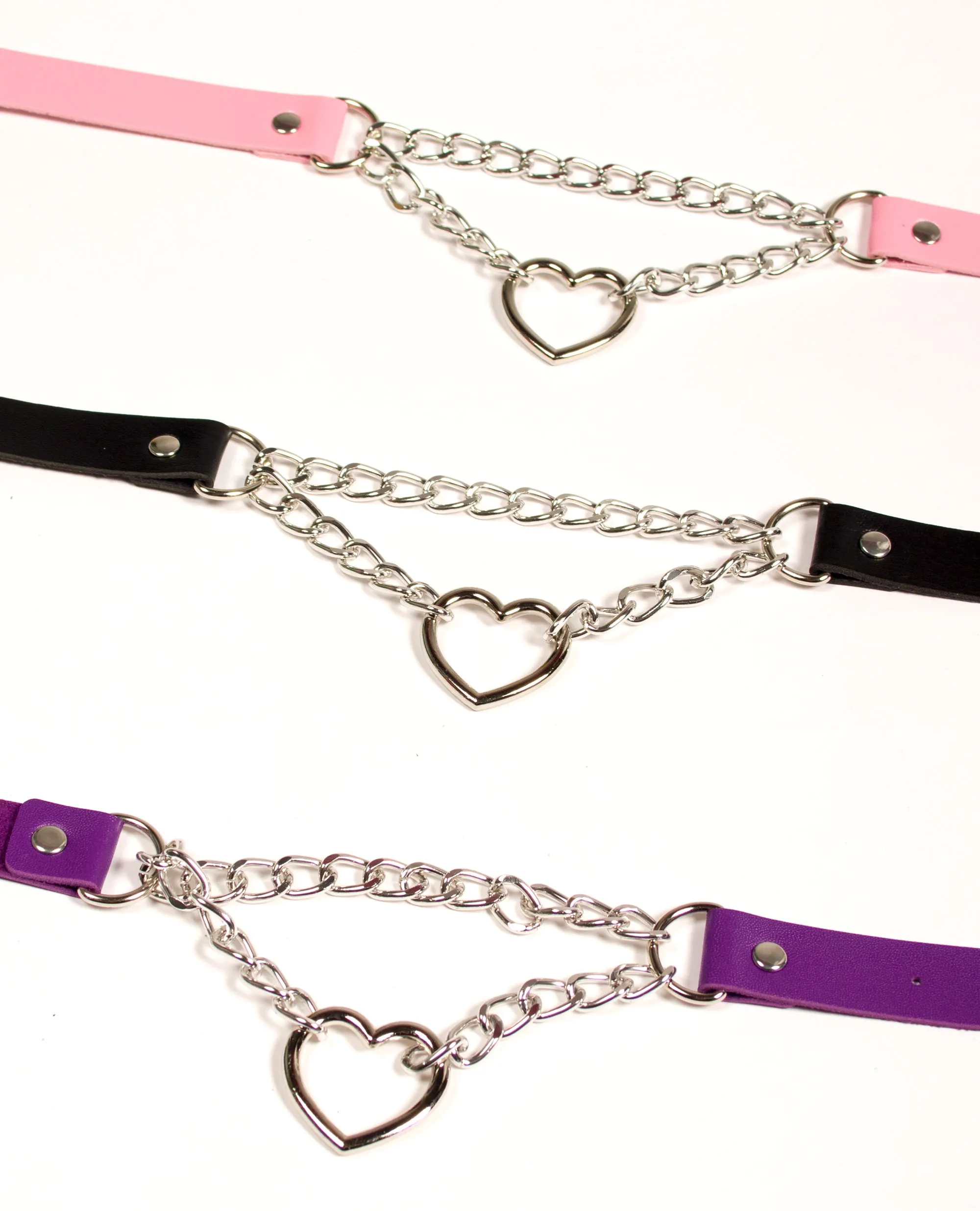 CHAIN HEART COLLAR - FUTURE LOVERS