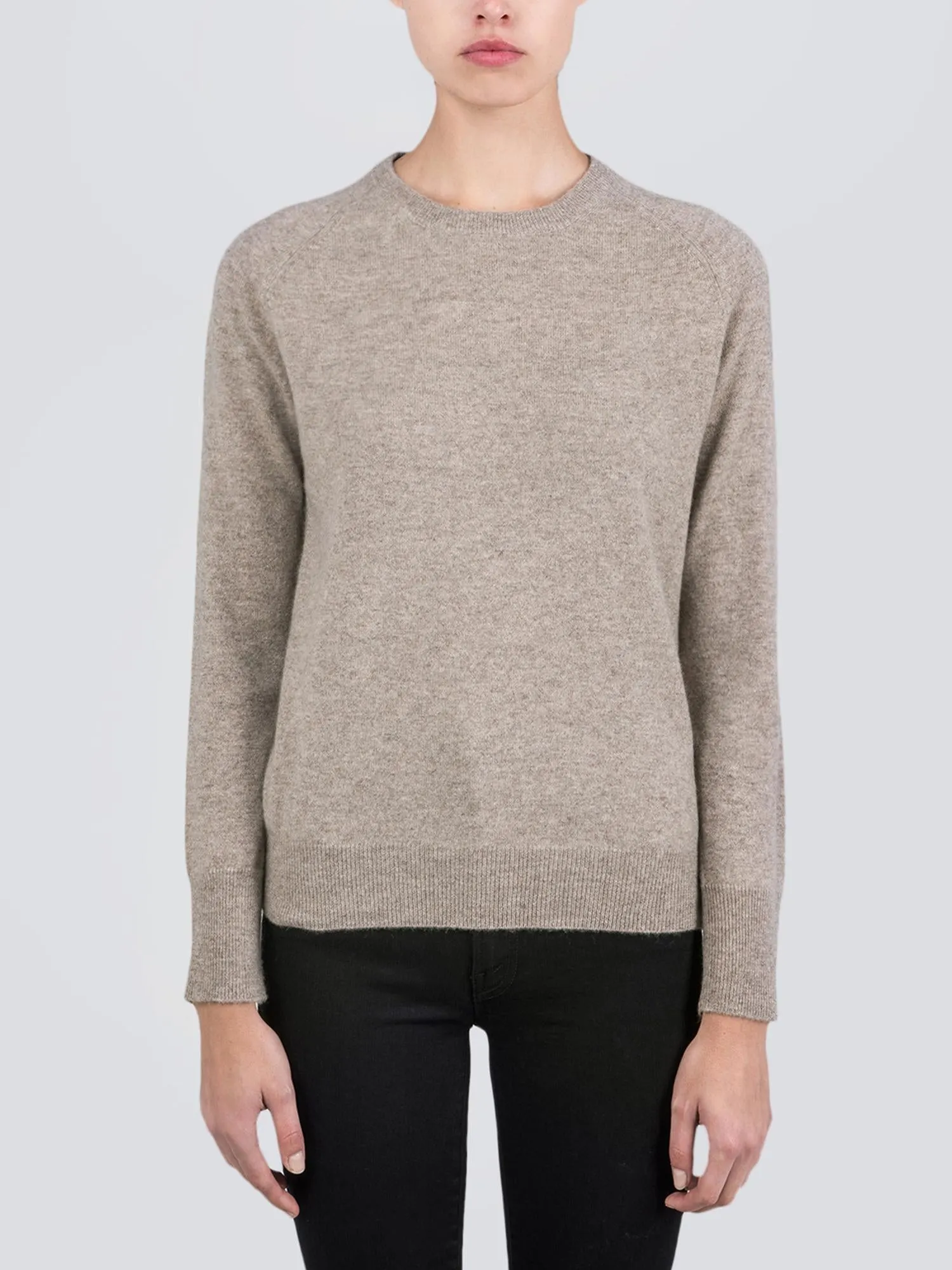 Classic Crew Neck Sweater_Beige