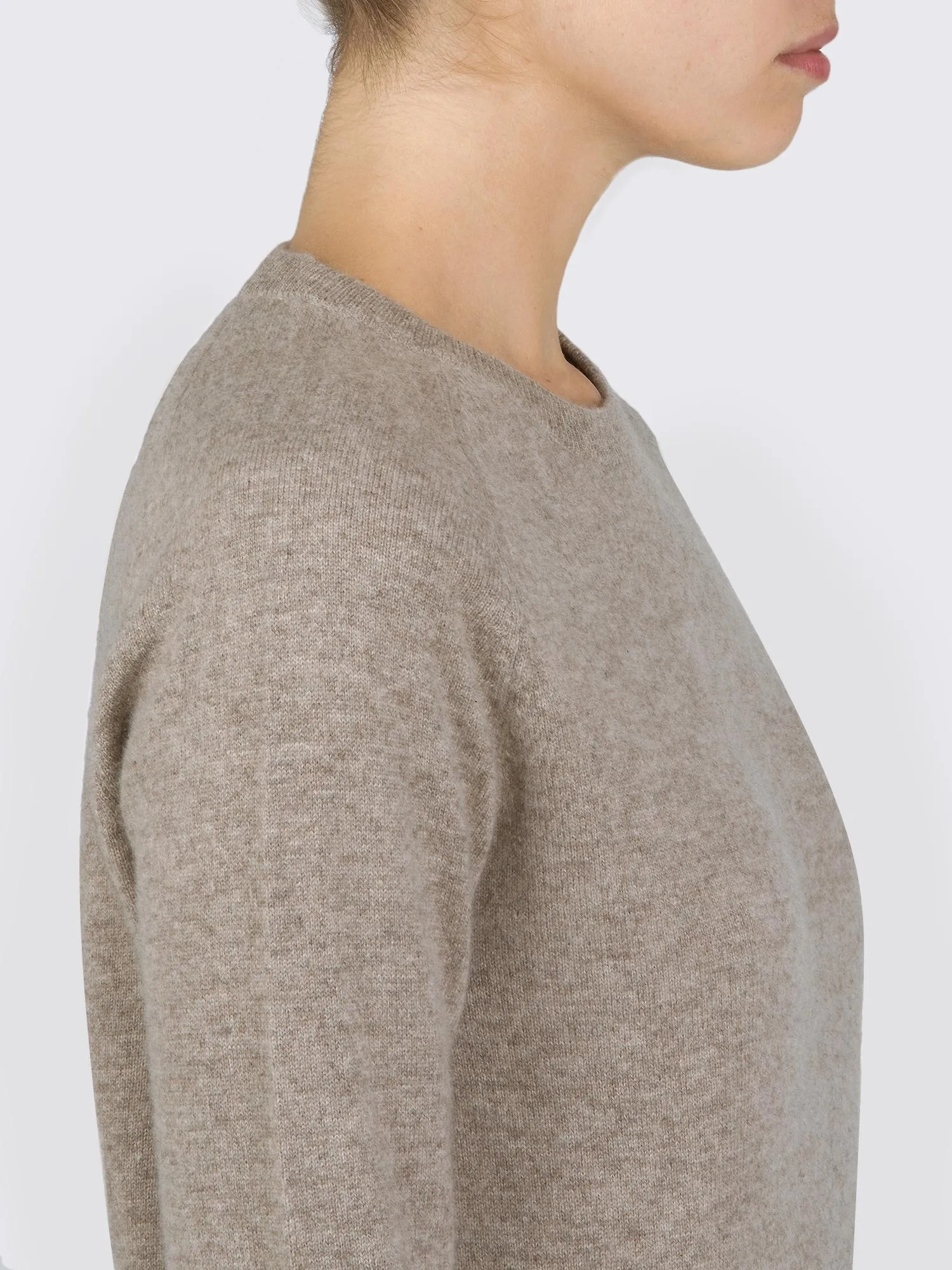 Classic Crew Neck Sweater_Beige