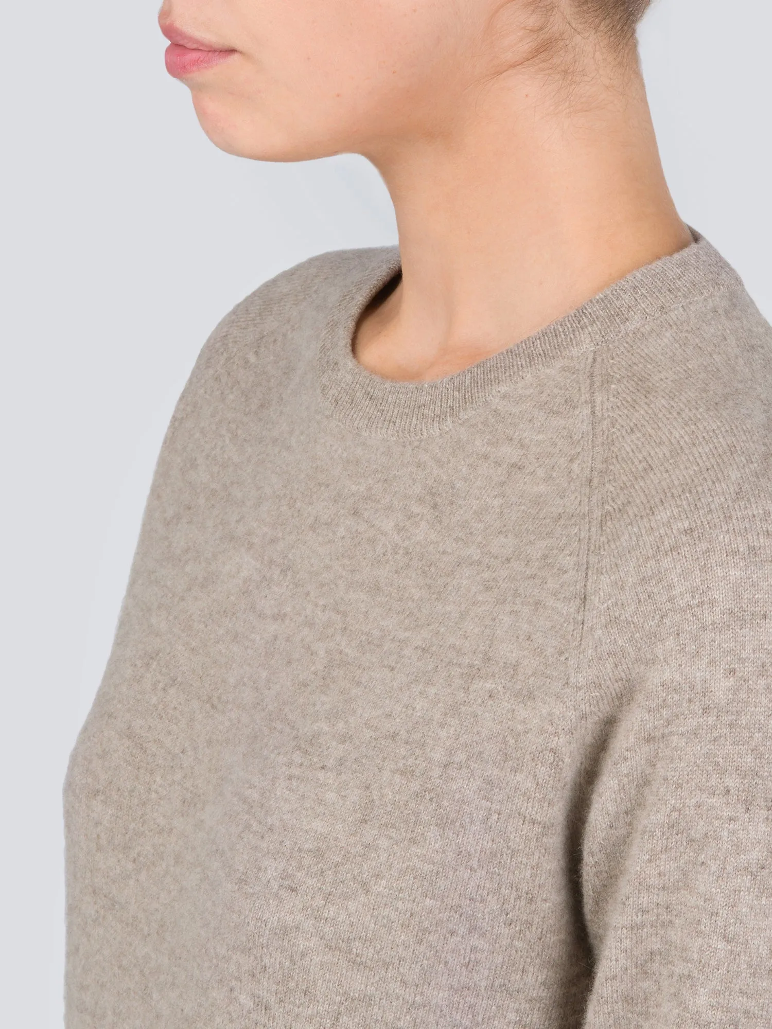 Classic Crew Neck Sweater_Beige