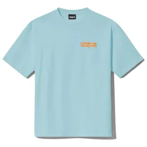 Comme Des Fuckdown Light Blue Cotton T-Shirt