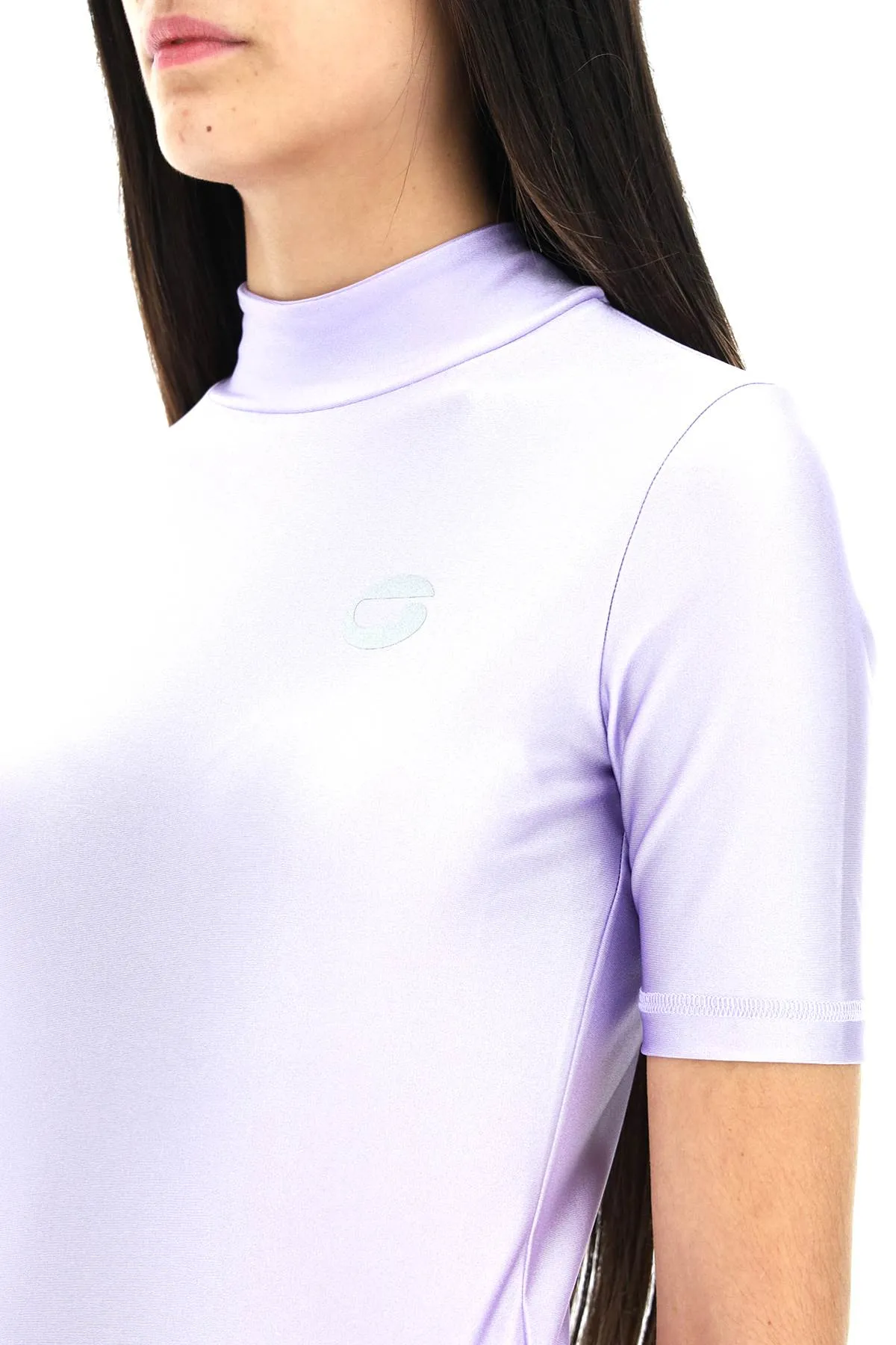 Coperni satin-finish jersey top