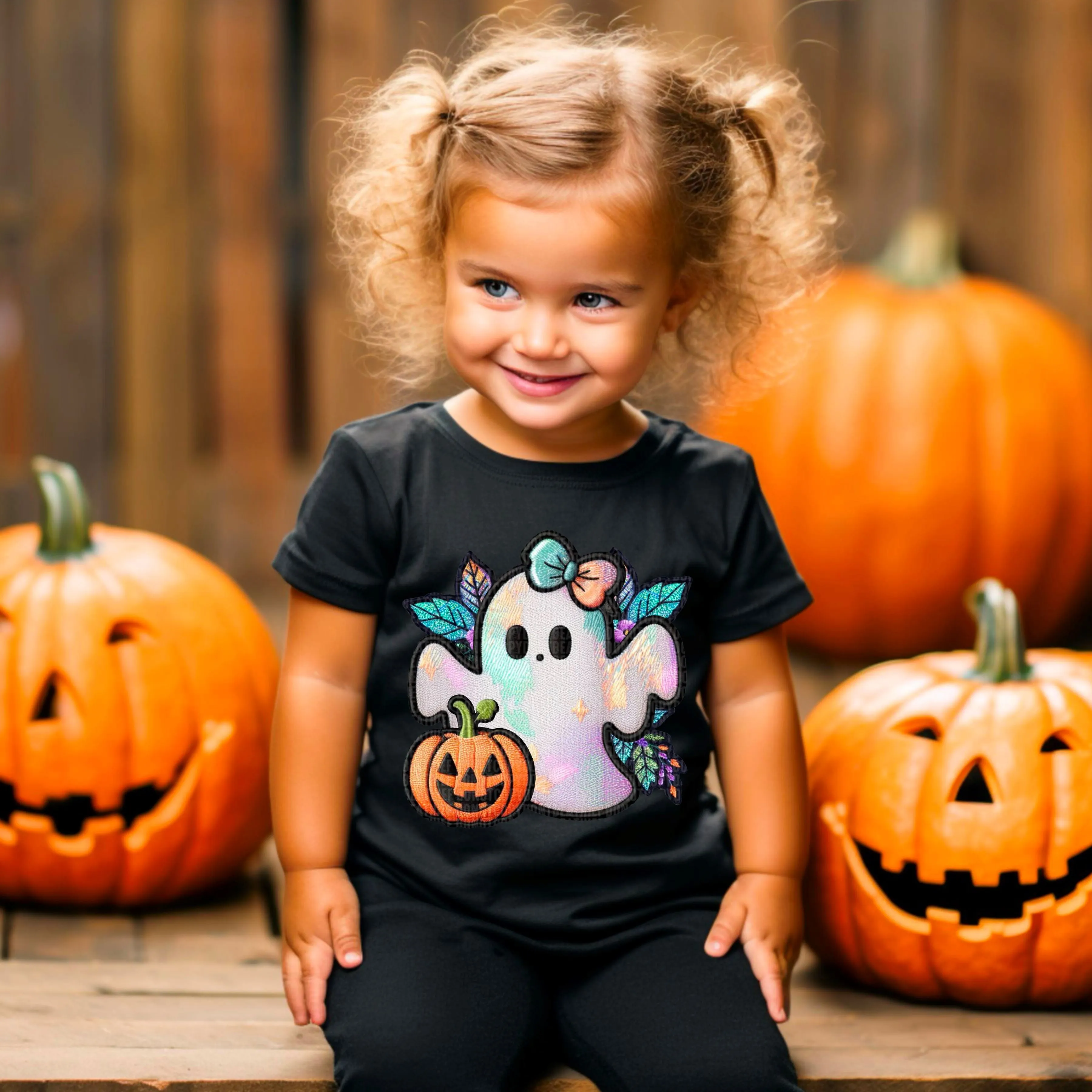 Cute Ghost Shirt | Girls Halloween Shirt