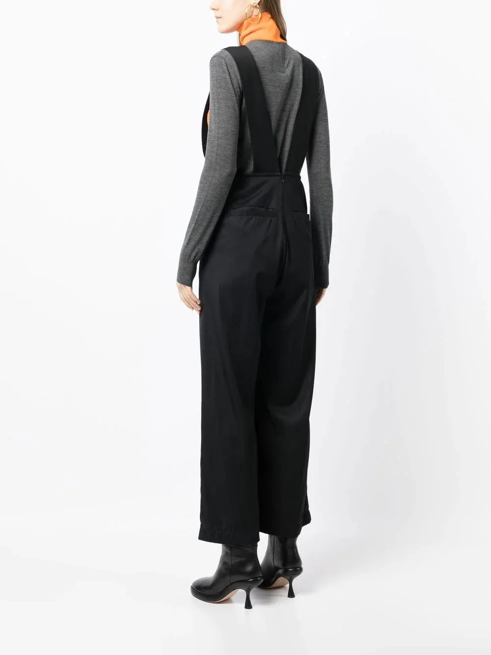 DEEP V-NECK JUMPSUIT 00N BLK