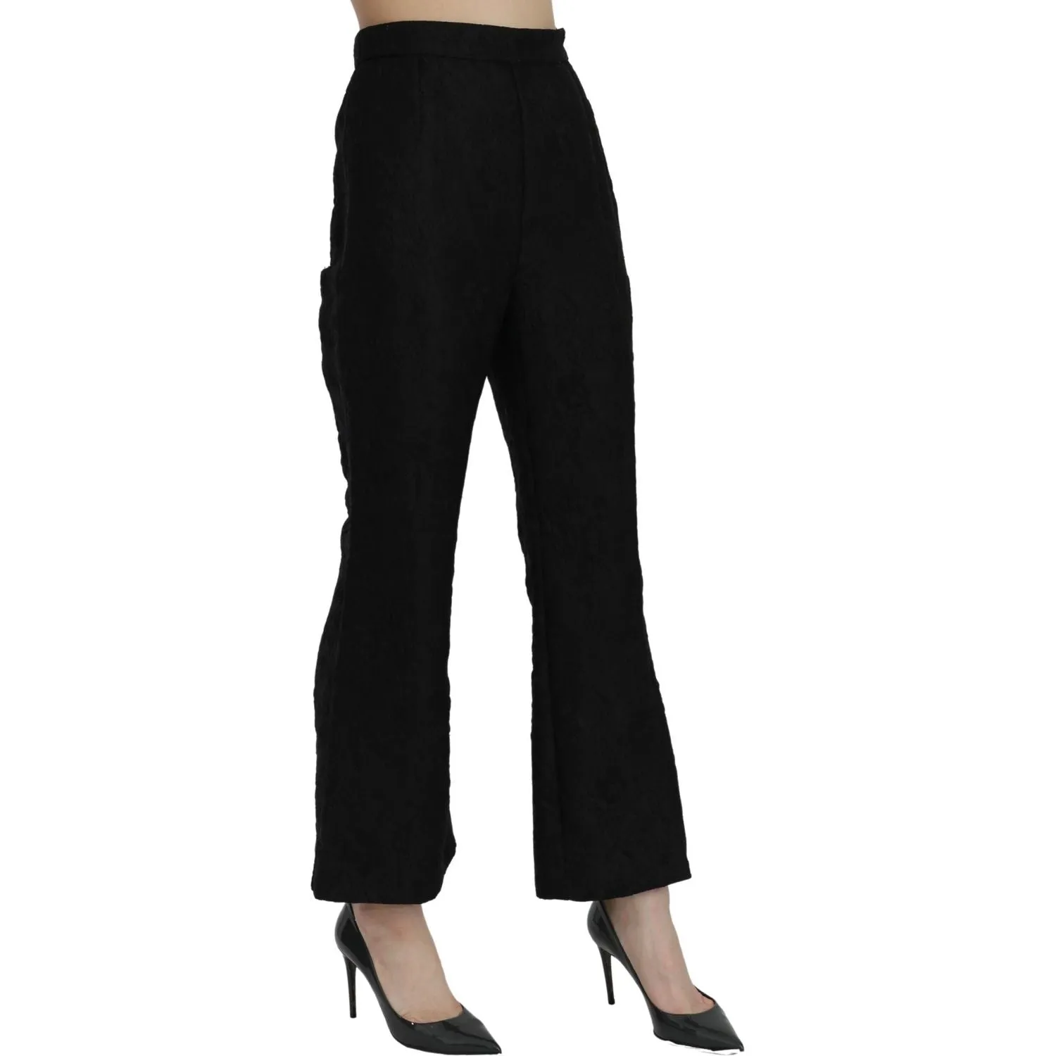 Dolce & Gabbana Chic High Waist Flared Cropped Pants