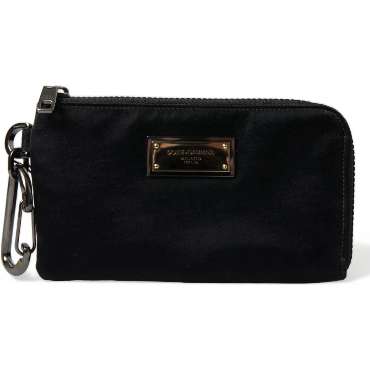 Dolce & Gabbana Chic Nylon-Leather Designer Pouch