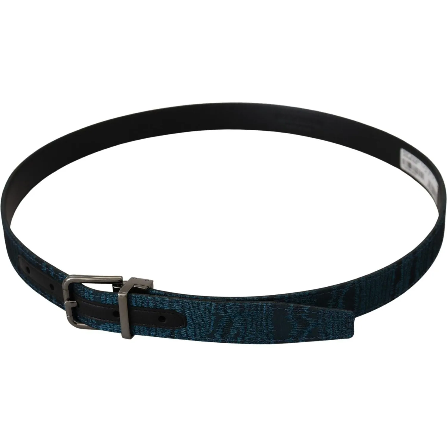 Dolce & Gabbana Elegant Blue Jacquard Designer Belt