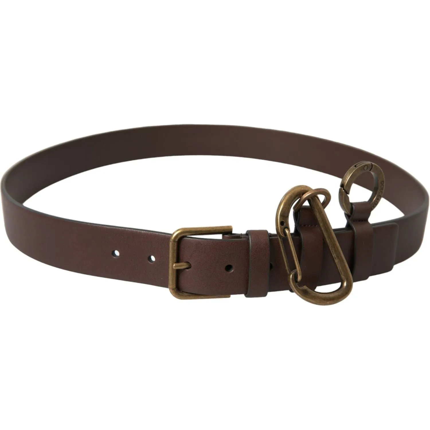 Dolce & Gabbana Elegant Calf Leather Belt with Metal Buckle Closure