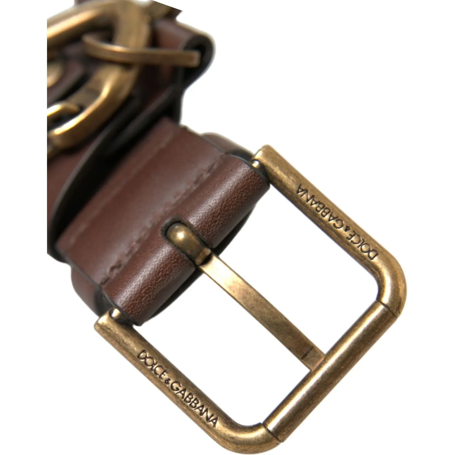 Dolce & Gabbana Elegant Calf Leather Belt with Metal Buckle Closure