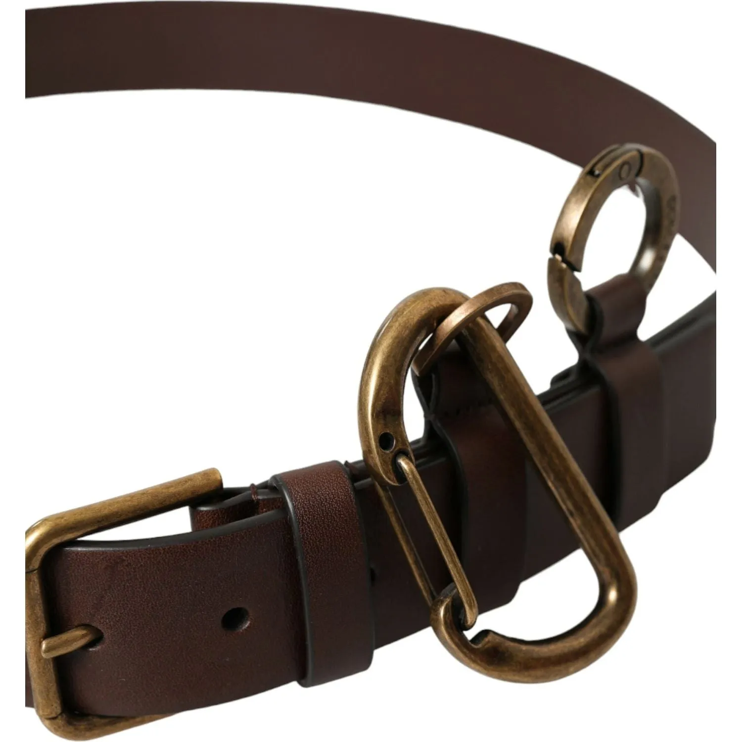 Dolce & Gabbana Elegant Calf Leather Belt with Metal Buckle Closure