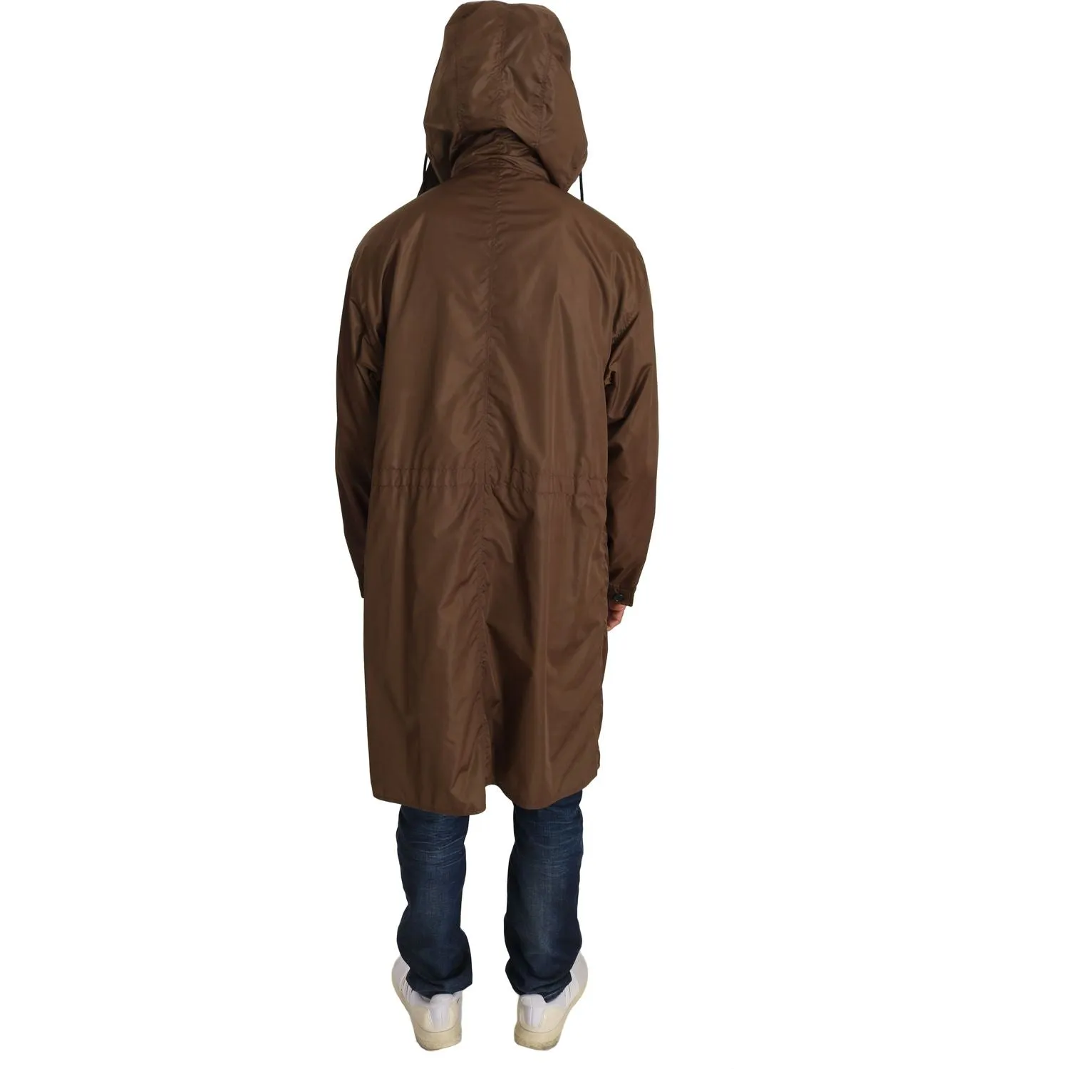 Dolce & Gabbana Elegant Reversible Hooded Raincoat