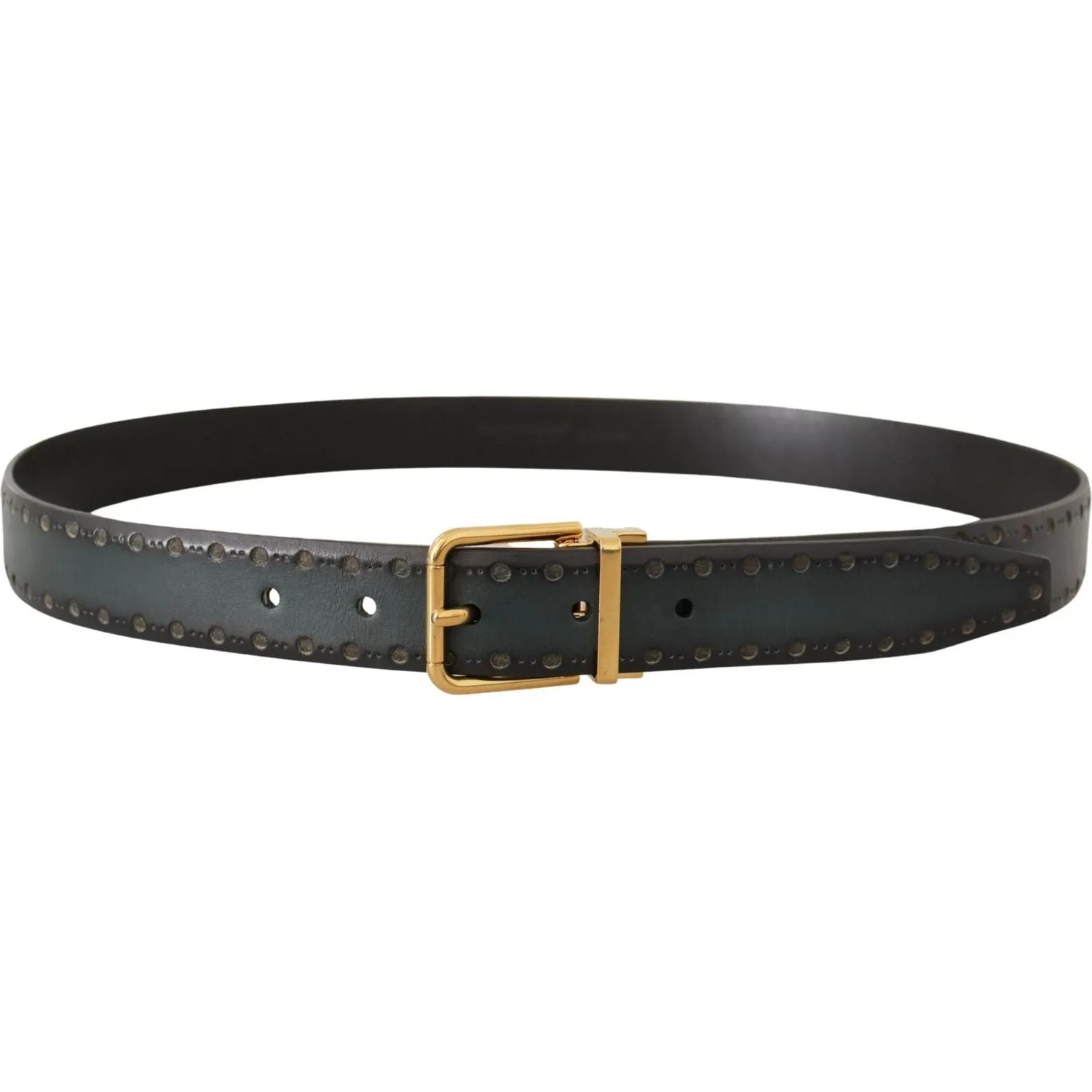 Dolce & Gabbana Emerald Elegance Leather Belt