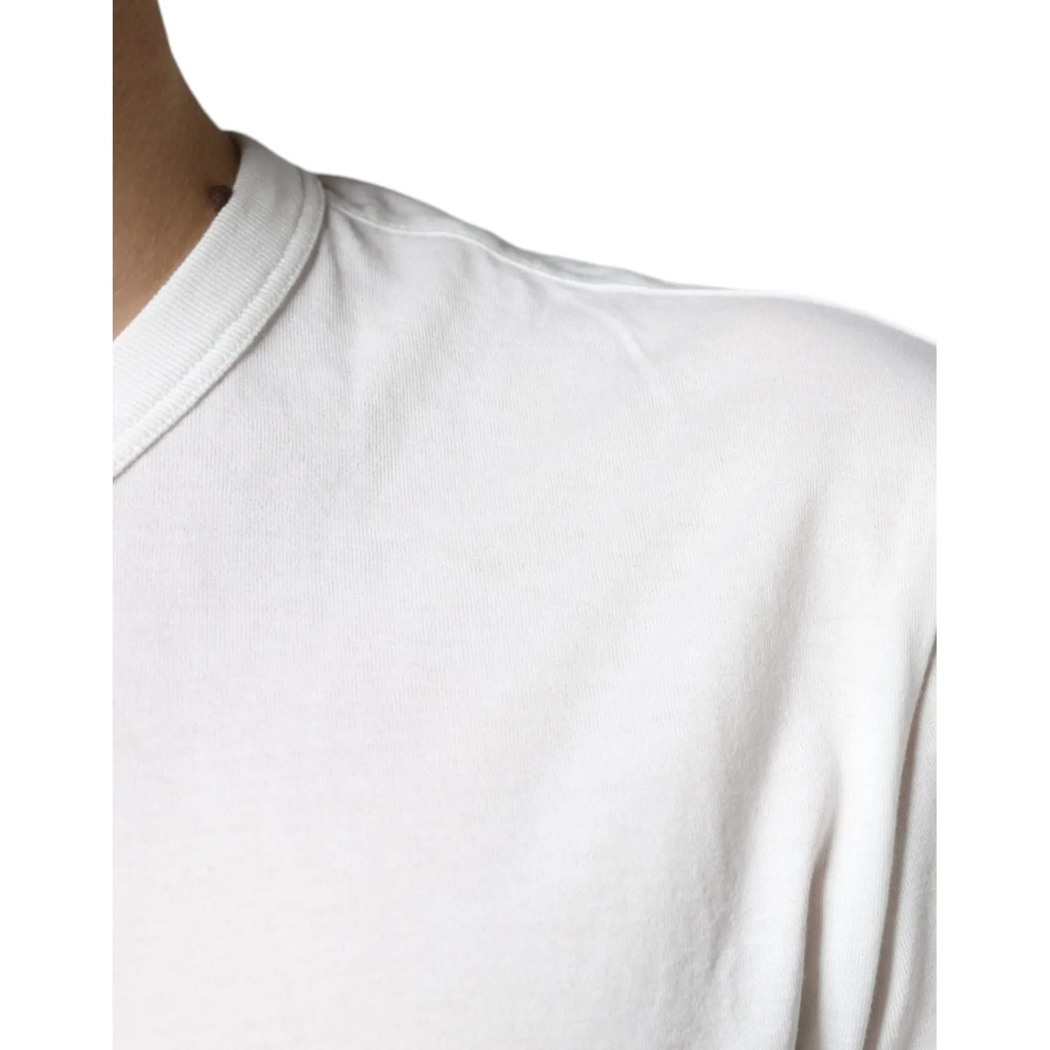 Dolce & Gabbana White Cotton DG Logo Print T-shirt