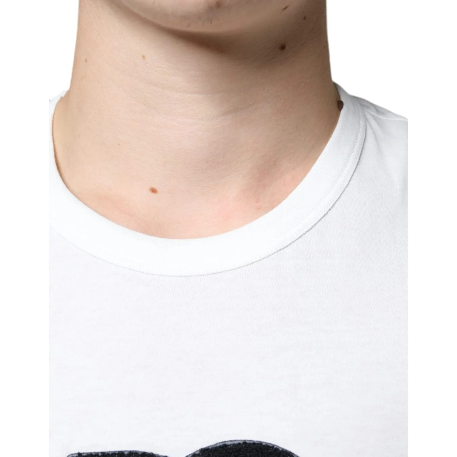 Dolce & Gabbana White Cotton DG Logo Print T-shirt