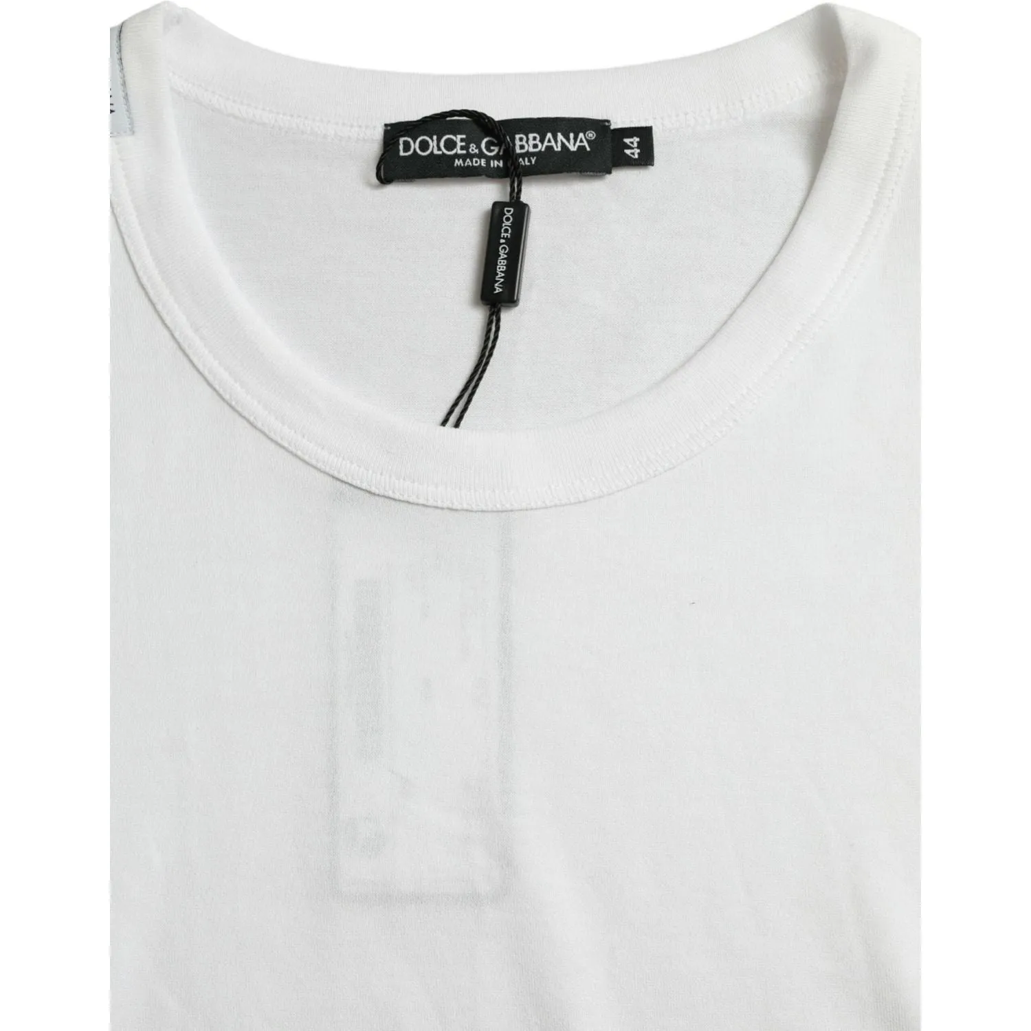 Dolce & Gabbana White Logo Crew Neck Short Sleeves T-shirt