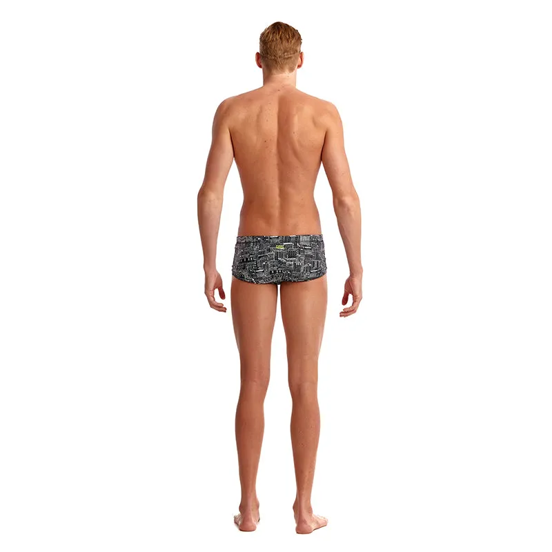 Funky Trunks - City Shadows - Mens Plain Front Trunks