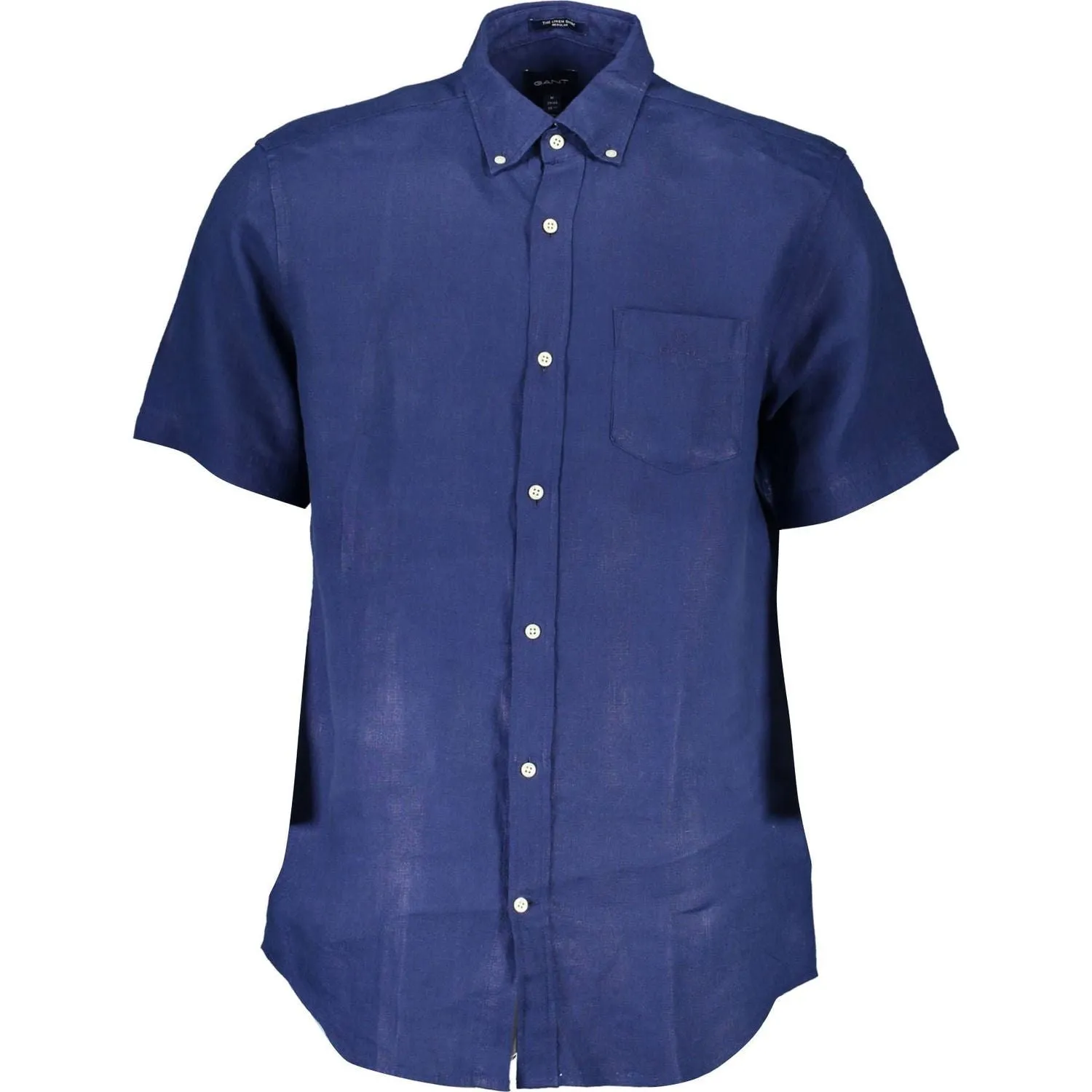 Gant Elegant Blue Linen Button-Down Shirt