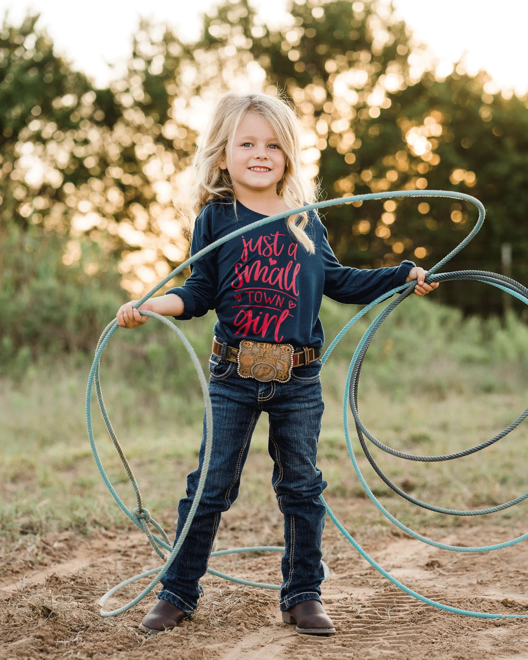 Girls' Jersey Knit Long Sleeve Tee