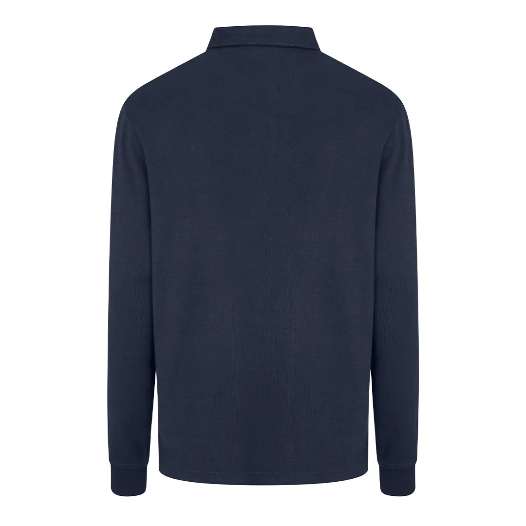 Heriot L/S Rugby Shirt - Navy by Hoggs of Fife