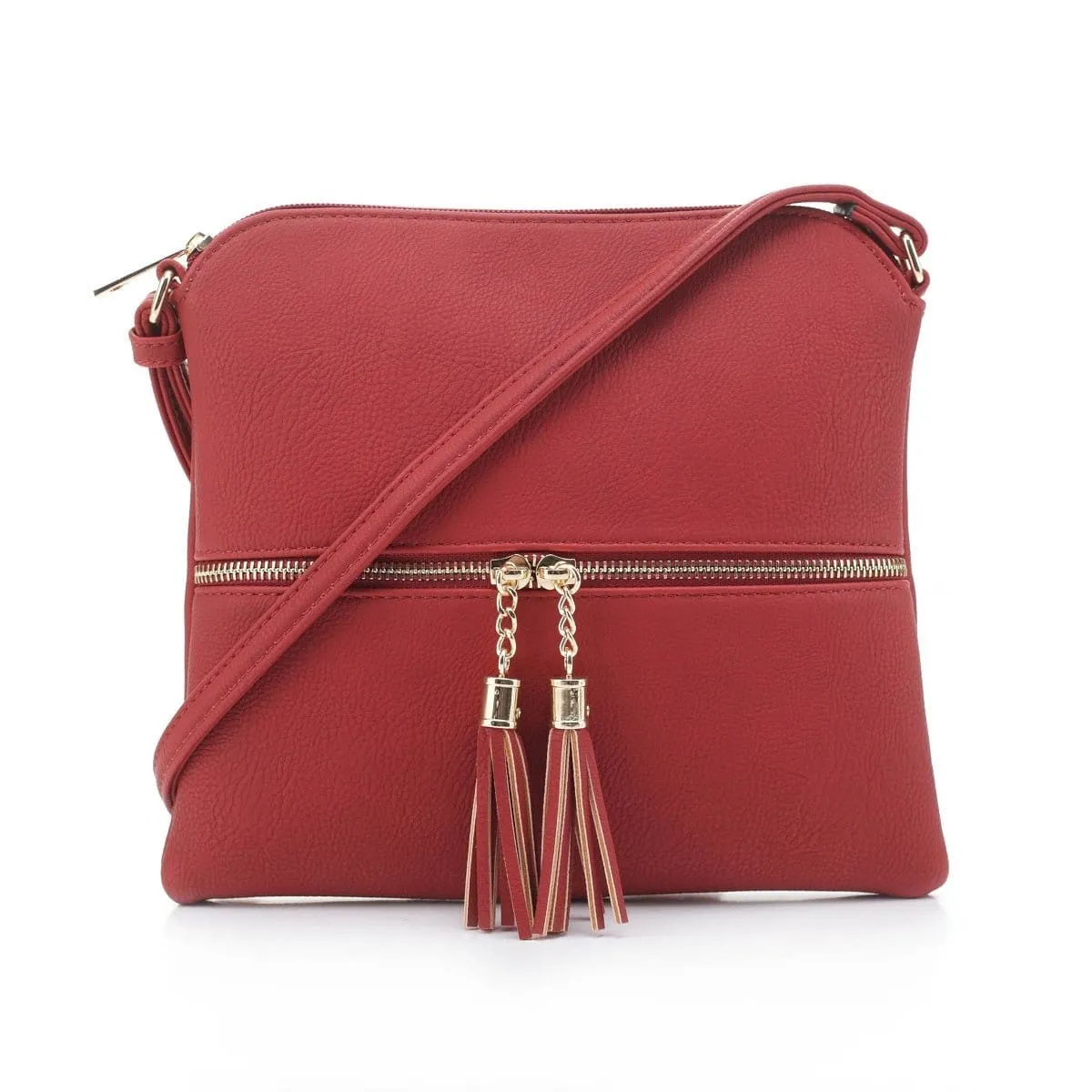 HY2038A Monogrammable Fashion Crossbody Bag With Tassel