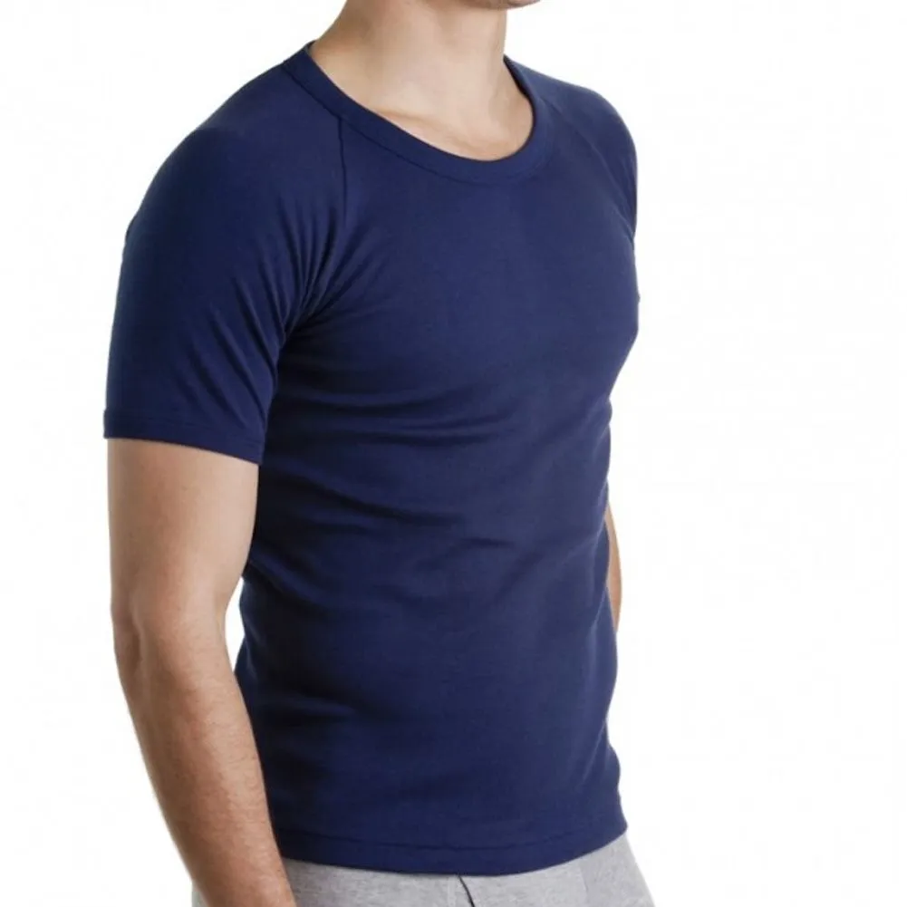 Mens Bonds Cotton Raglan 2 Pack Crew / V Neck T Shirt Tee