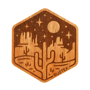 Moonlight Mesa Wood Sticker