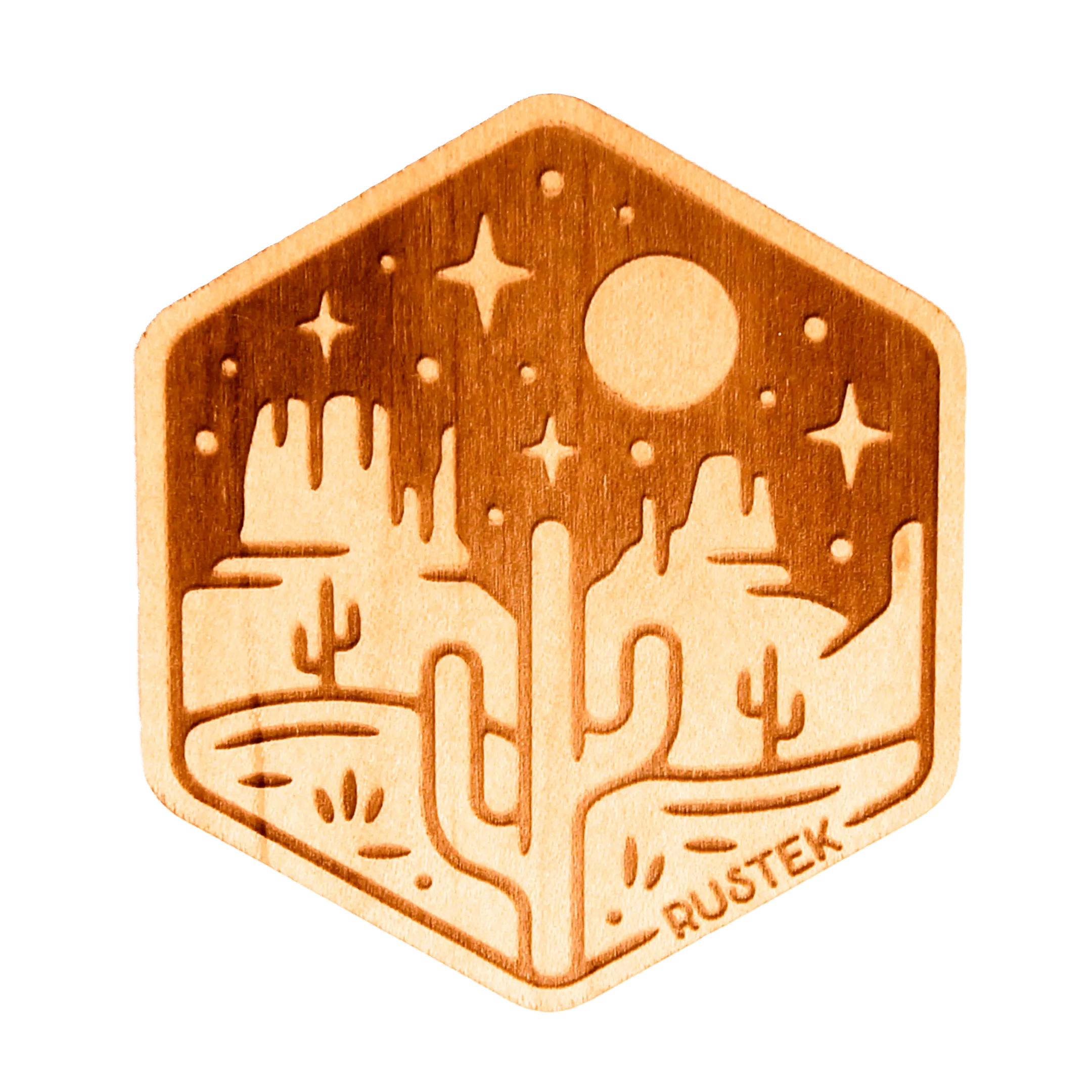 Moonlight Mesa Wood Sticker