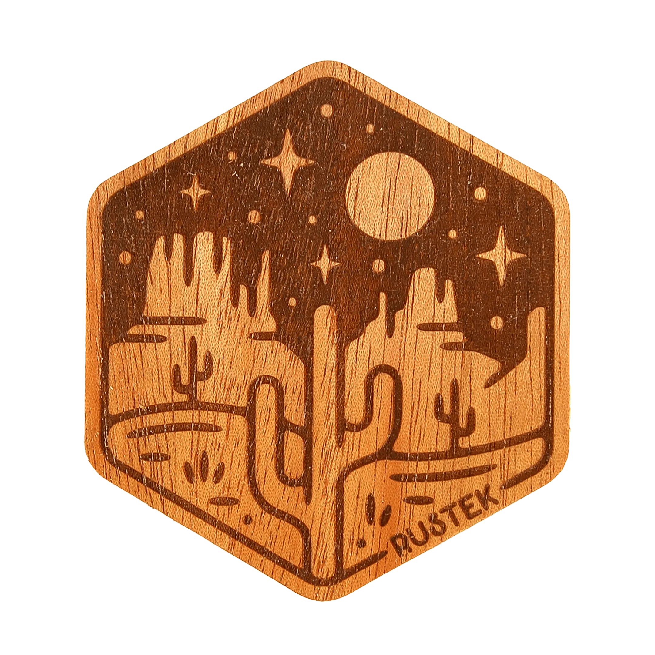 Moonlight Mesa Wood Sticker