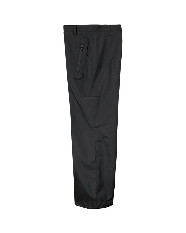 Multi zip pants black