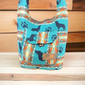 OLDTRIBES™ Turquoise and Orange Crossbody Bag