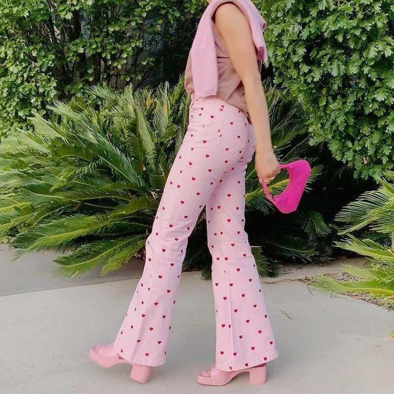 Pink Heart Pants