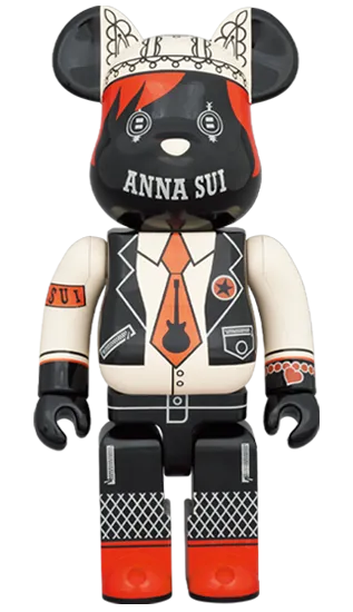 *Pre-order* Anna Sui Red and Beige 1000% Bearbrick by Medicom Toy