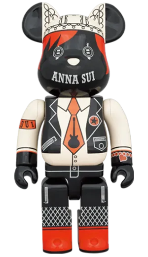 *Pre-order* Anna Sui Red and Beige 1000% Bearbrick by Medicom Toy