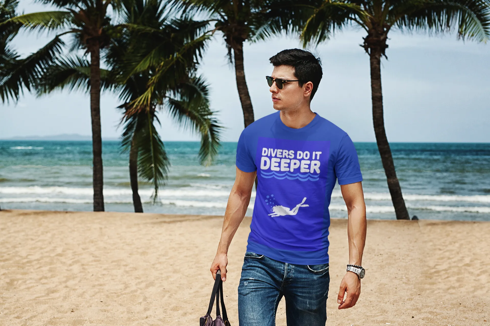 Scuba diving T-Shirt for Men | Divers Do It Deeper