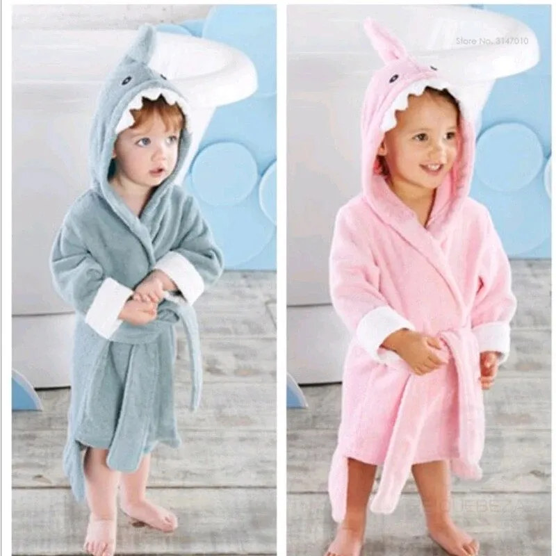 Shark Baby & Kids bathrobe - three colours