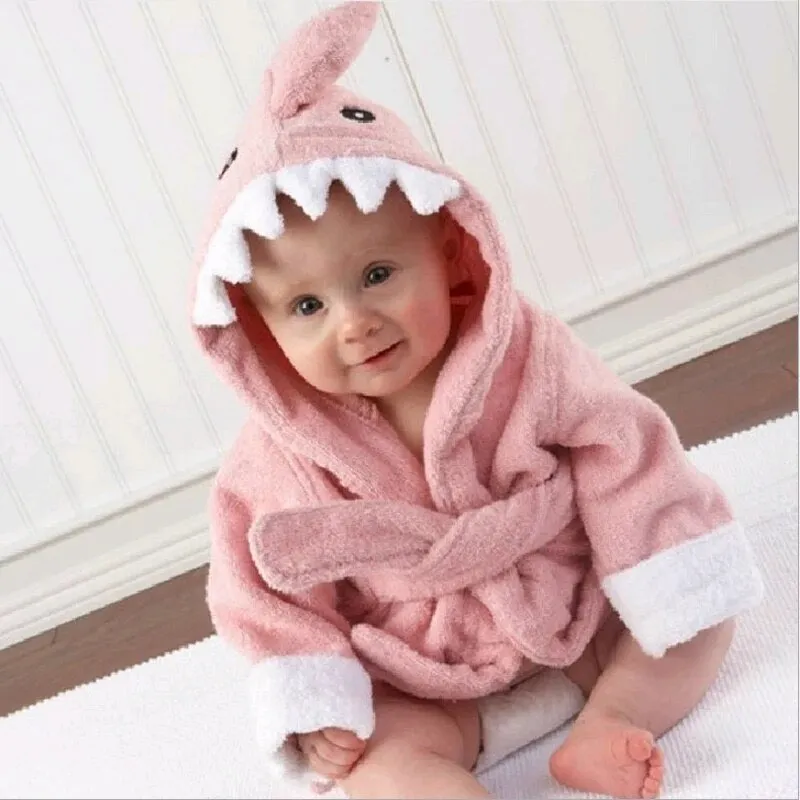 Shark Baby & Kids bathrobe - three colours