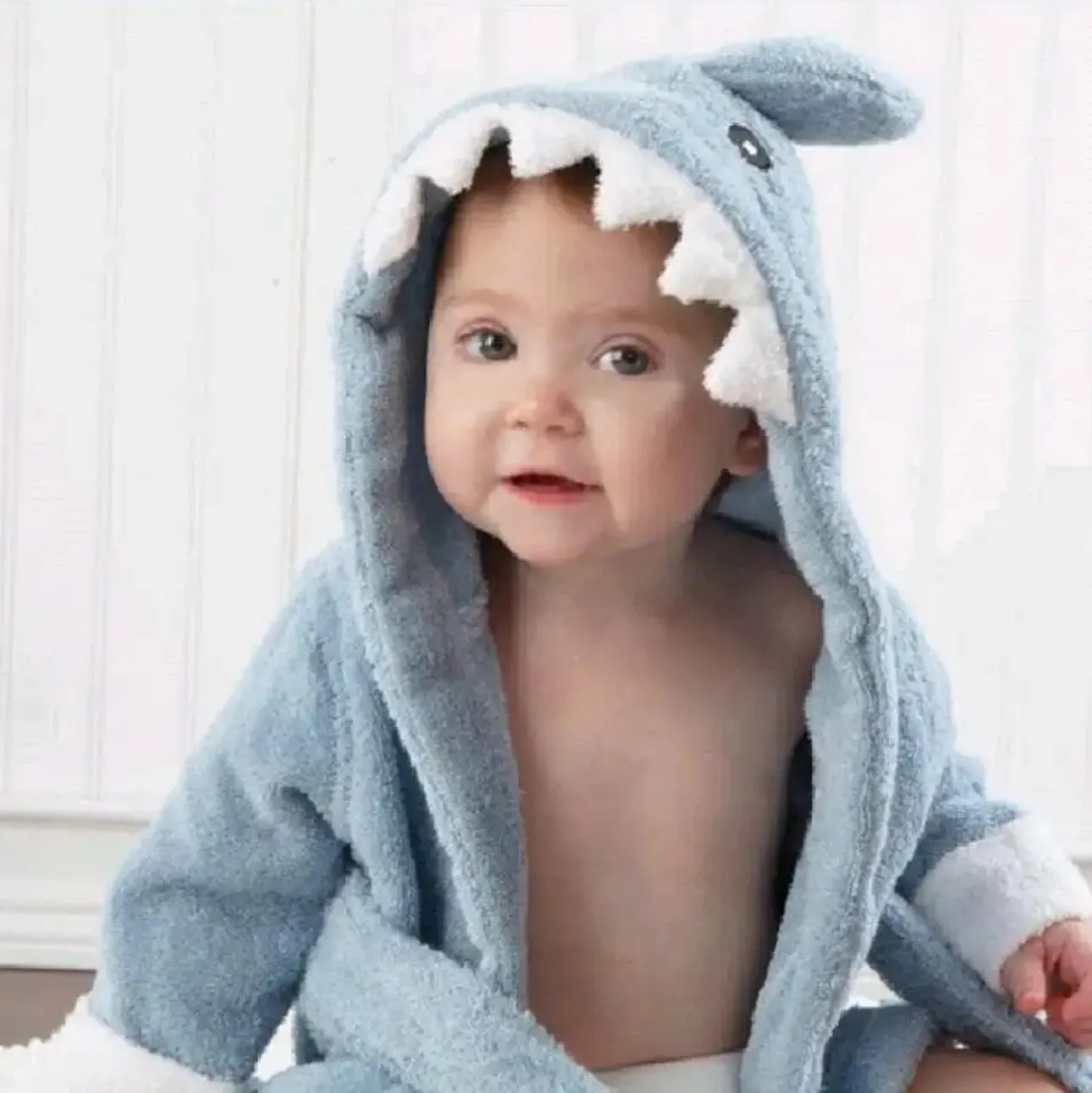 Shark Baby & Kids bathrobe - three colours